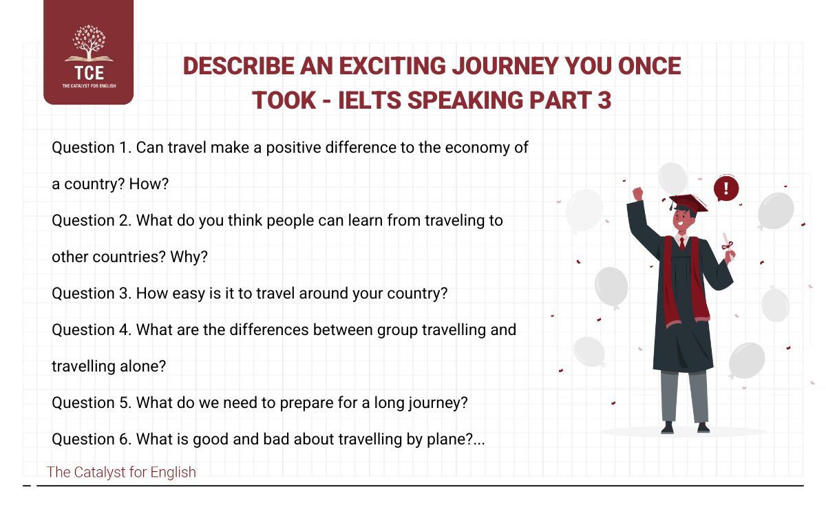 Bài mẫu describe an exciting journey you once took - IELTS Speaking Part 3