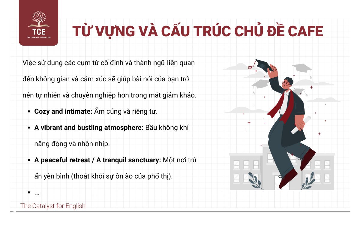 Từ vựng và cấu trúc ăn điểm cho chủ đề Cafe