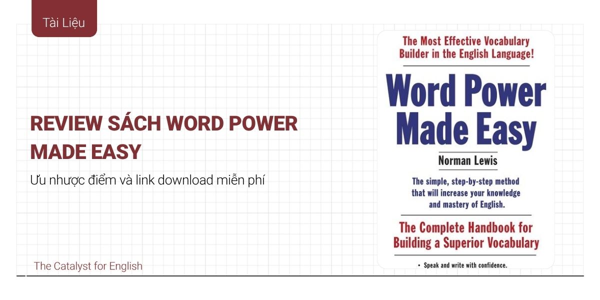 Review sách Word Power Made Easy & link download free