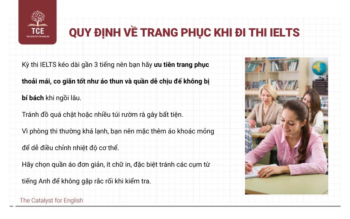 Quy định về trang phục khi đi thi IELTS