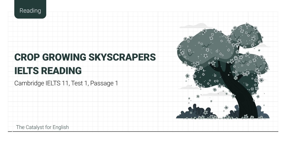 Giải đề Crop Growing Skyscrapers IELTS Reading - Cam 11, Test 1